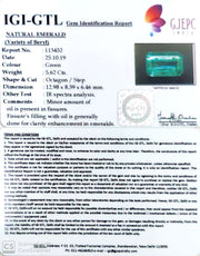 6.24 Ratti Natural Panna Stone with Govt. Lab Certificate (56610)